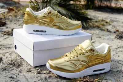 cheap nike air max 87 women sneaker all gold cheap no. 117